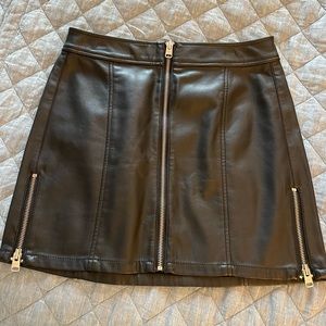 Express Leather Skirt